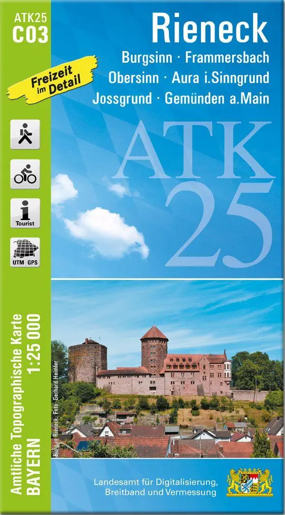 Cover: 9783987761737 | ATK25-C03 Rieneck (Amtliche Topographische Karte 1:25000) | Deutsch