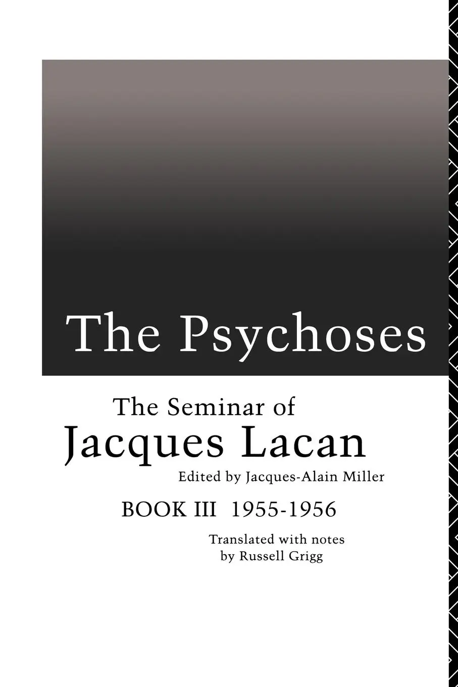 Cover: 9780415101837 | The Psychoses | The Seminar of Jacques Lacan | Jacques Lacan | Buch