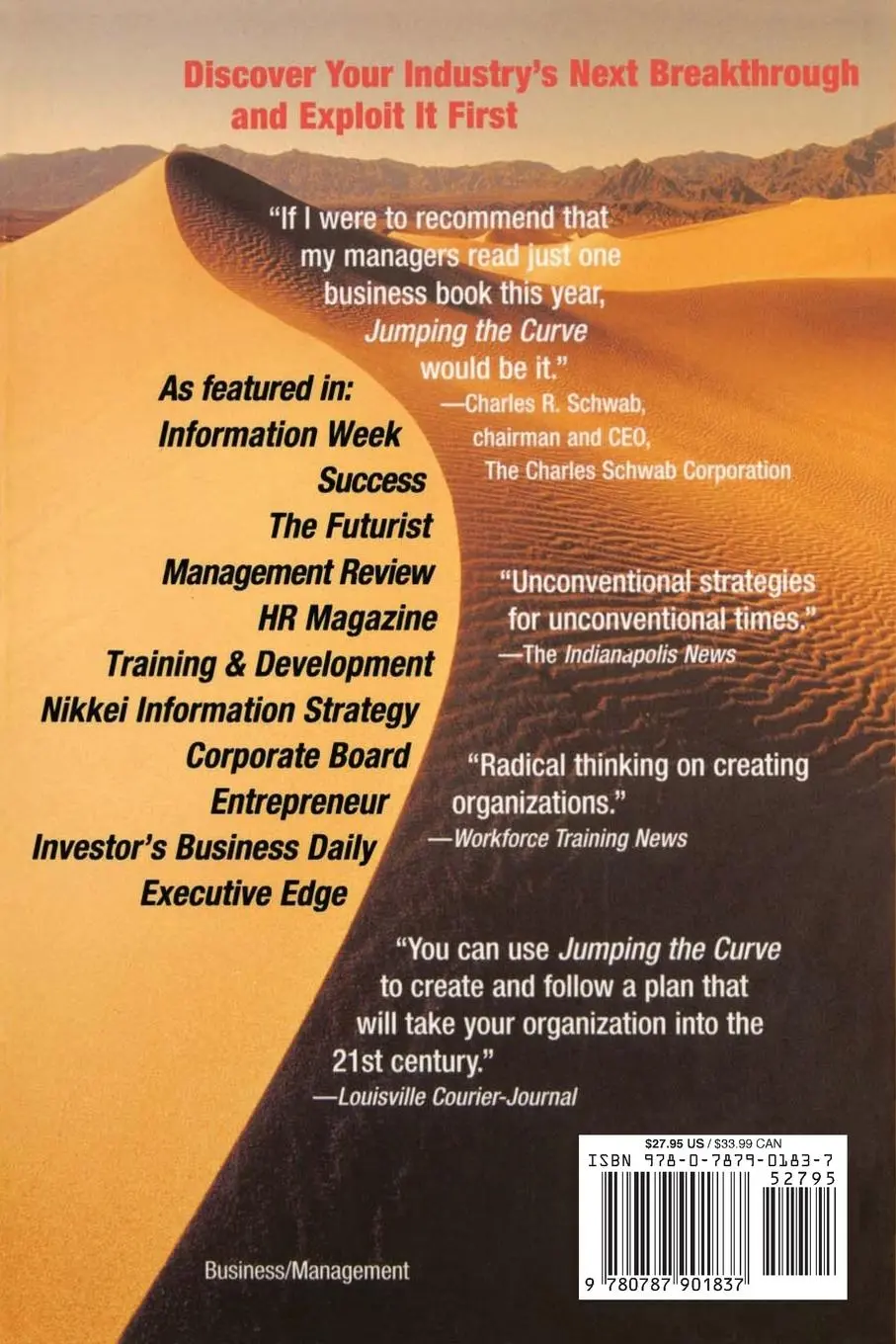Rückseite: 9780787901837 | Jumping the Curve | Nicholas Imparato (u. a.) | Taschenbuch | Englisch