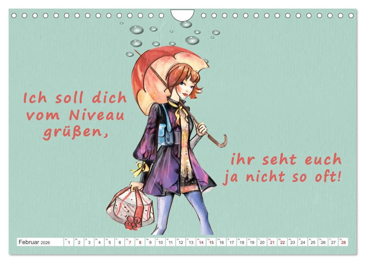 Bild: 9783457551837 | Frech aber ehrlich (Wandkalender 2026 DIN A4 quer), CALVENDO...