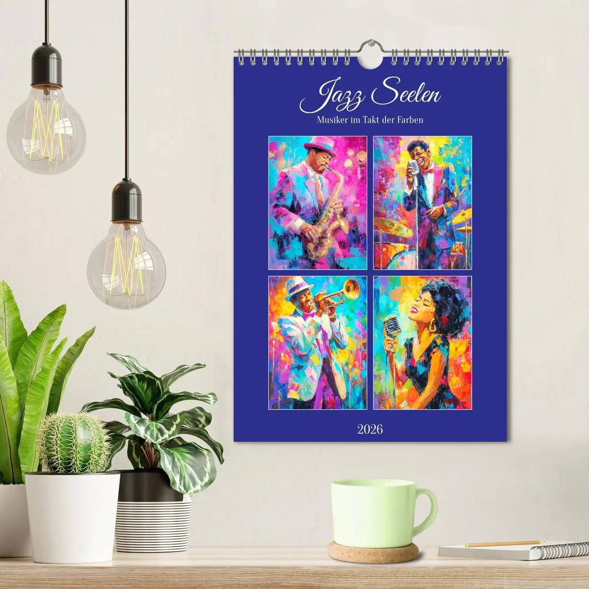 Bild: 9783516641837 | Jazz Seelen. Musiker im Takt der Farben (Wandkalender 2026 DIN A4...