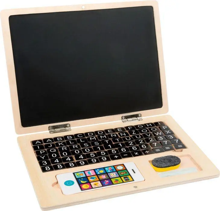 Bild: 4020972111937 | Holz-Laptop mit Magnet-Tafel | small foot | 11193 | Deutsch | 2023