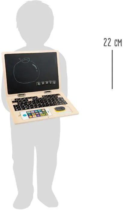 Bild: 4020972111937 | Holz-Laptop mit Magnet-Tafel | small foot | 11193 | Deutsch | 2023