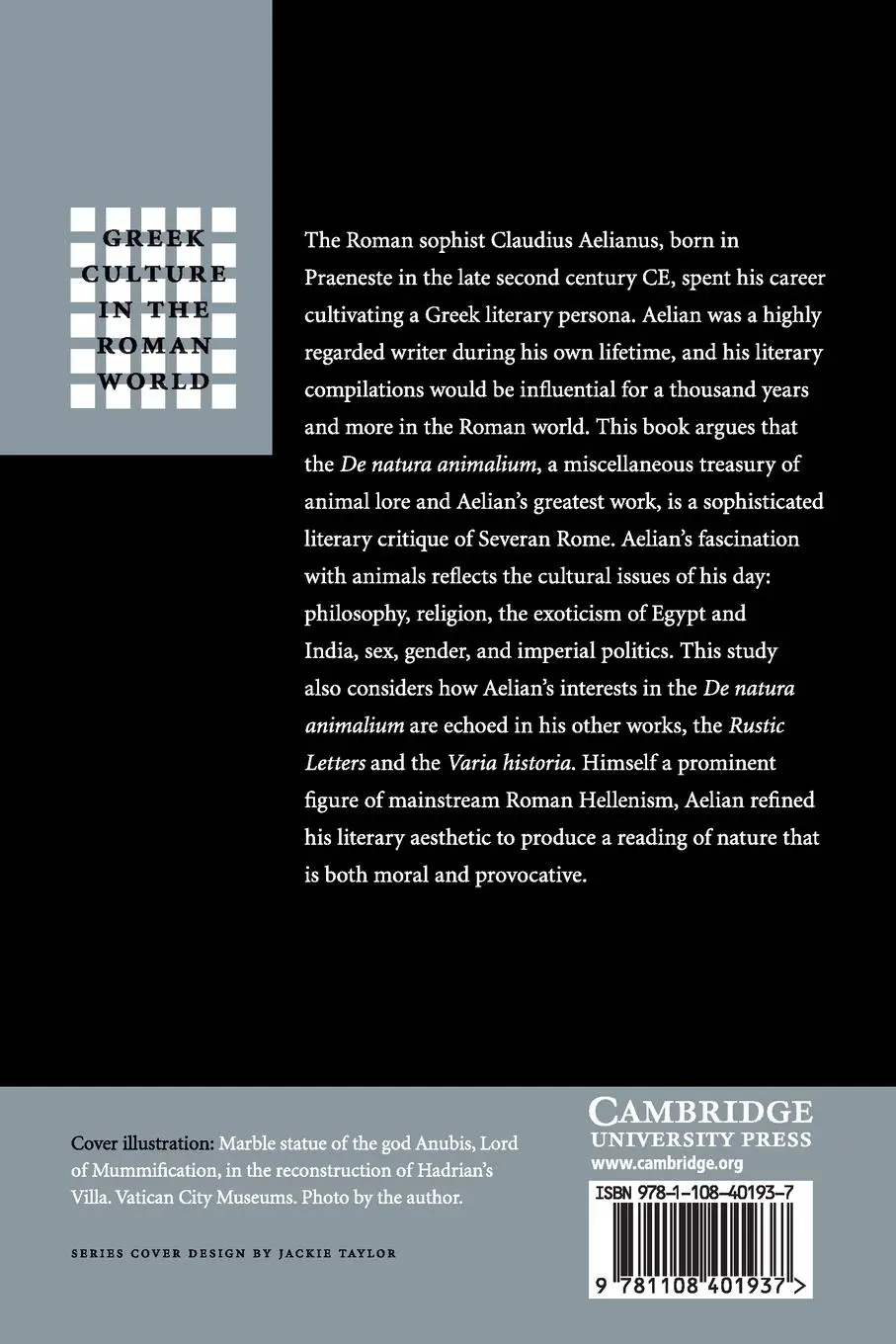 Rückseite: 9781108401937 | Man and Animal in Severan Rome | Steven Smith | Taschenbuch | Englisch