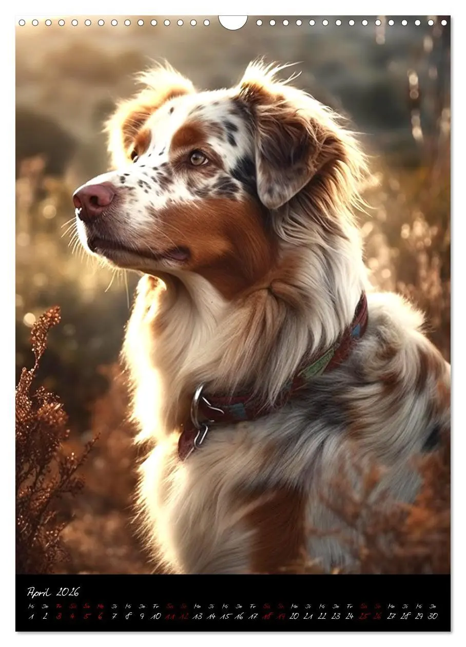 Bild: 9783516321937 | Australian Shepherd (Wandkalender 2026 DIN A3 hoch), CALVENDO...