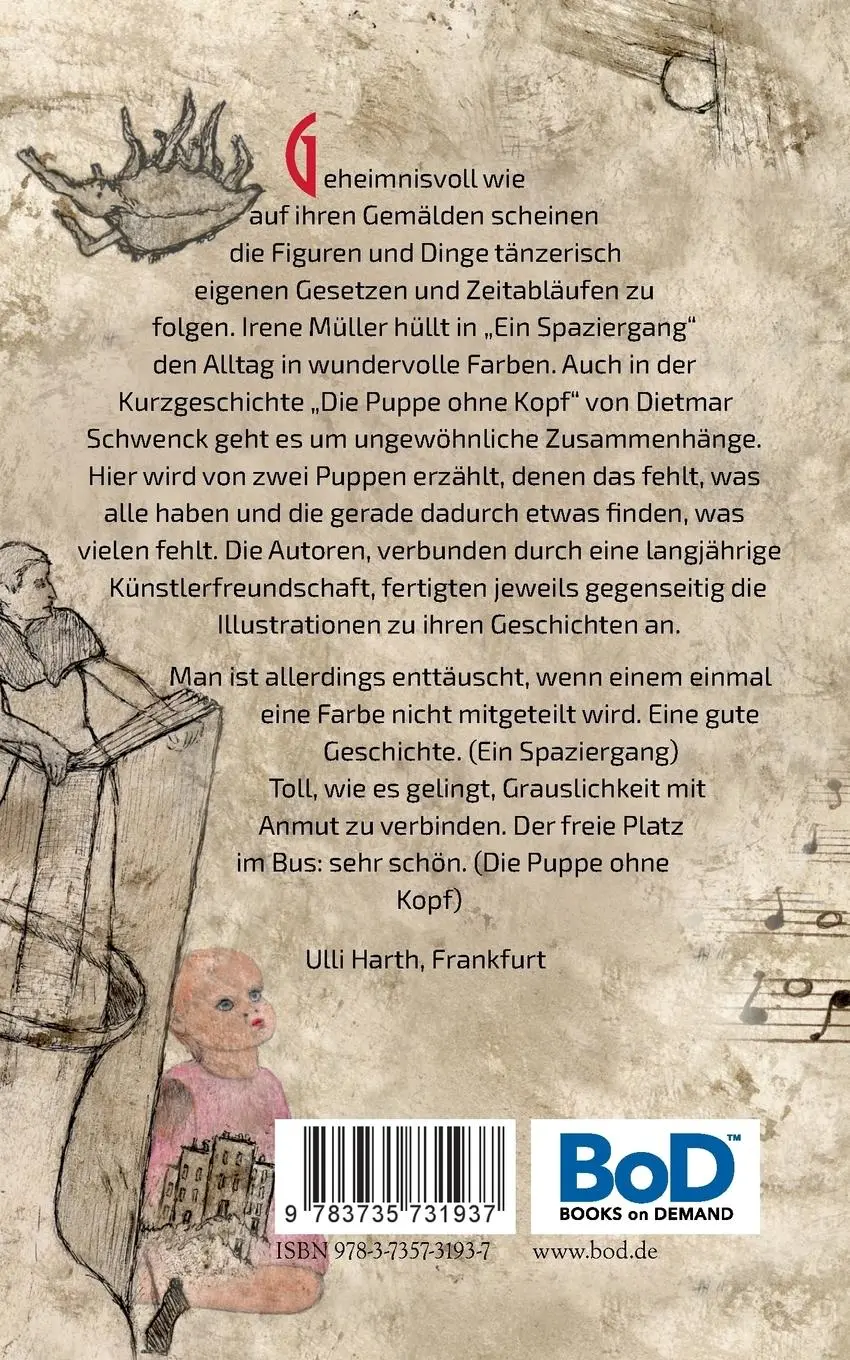 Rückseite: 9783735731937 | Ein Spaziergang / Die Puppe ohne Kopf | Irene Müller (u. a.) | Buch