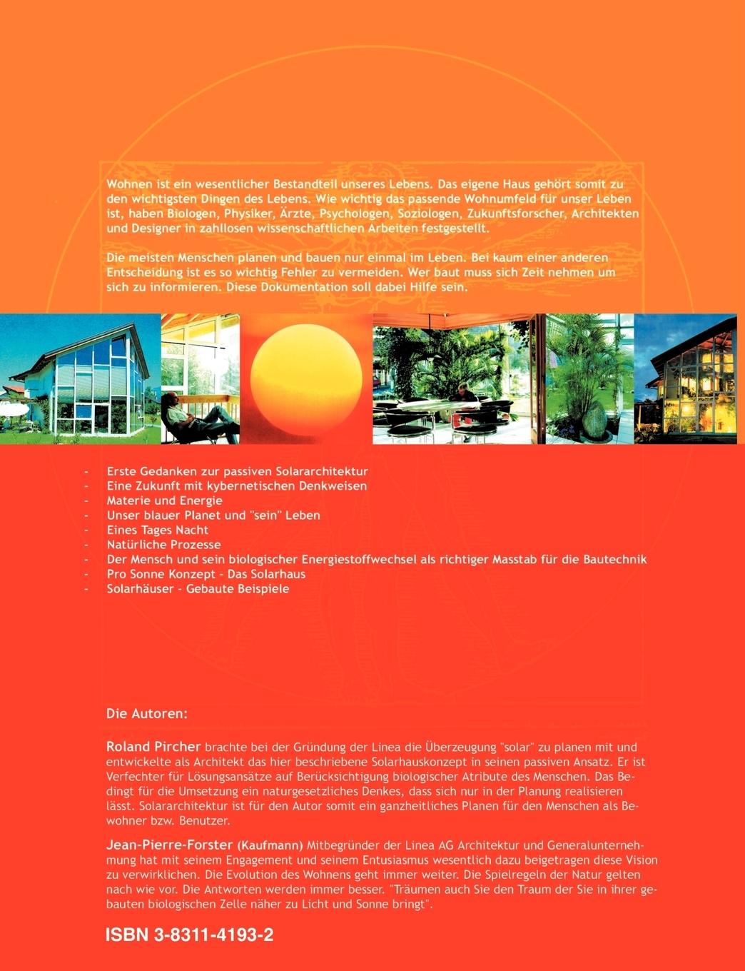 Rückseite: 9783831141937 | Das Solarhaus - Die Evolution des Wohnens | Roland Pircher (u. a.)