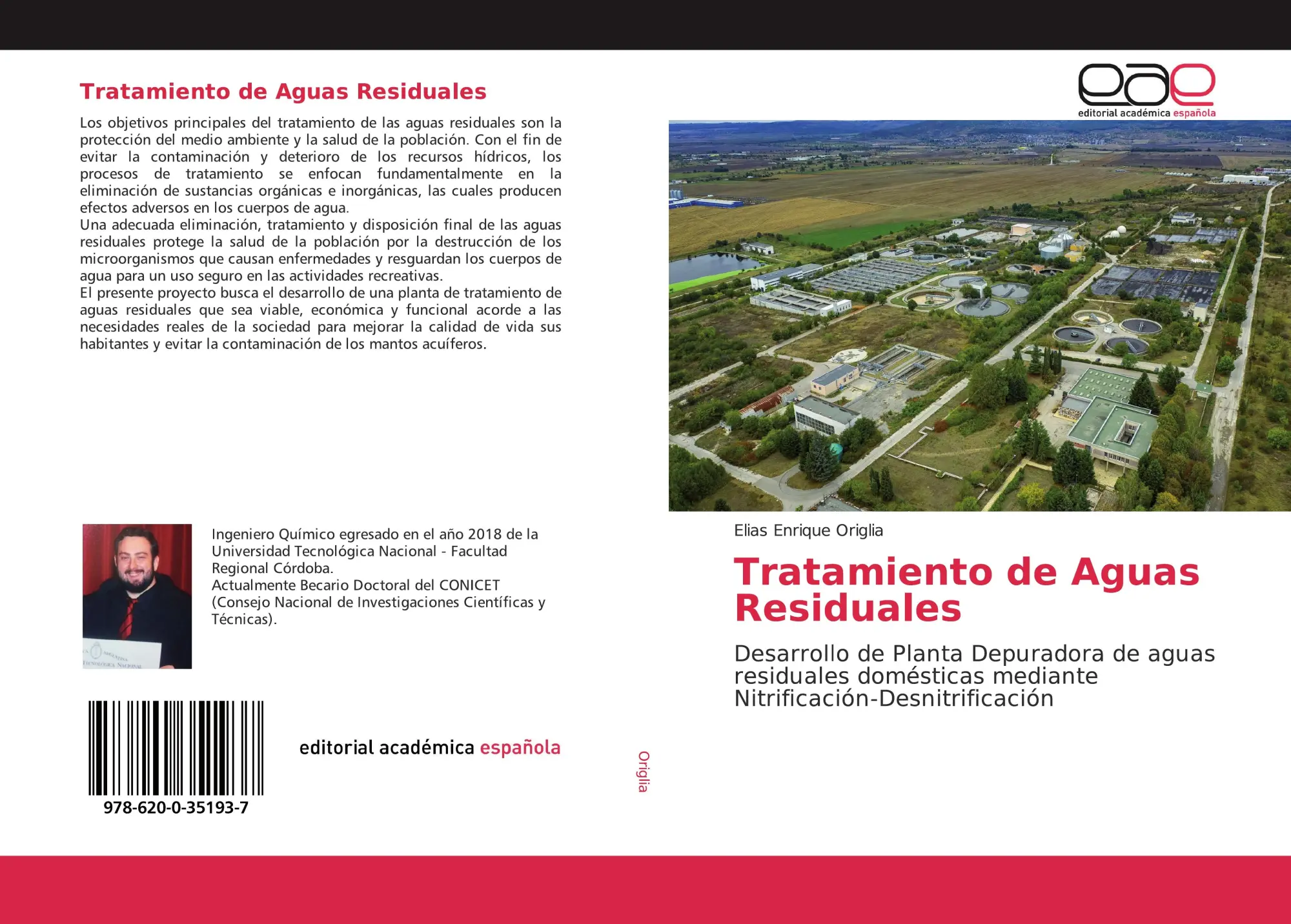 Cover: 9786200351937 | Tratamiento de Aguas Residuales | Elias Enrique Origlia | Taschenbuch
