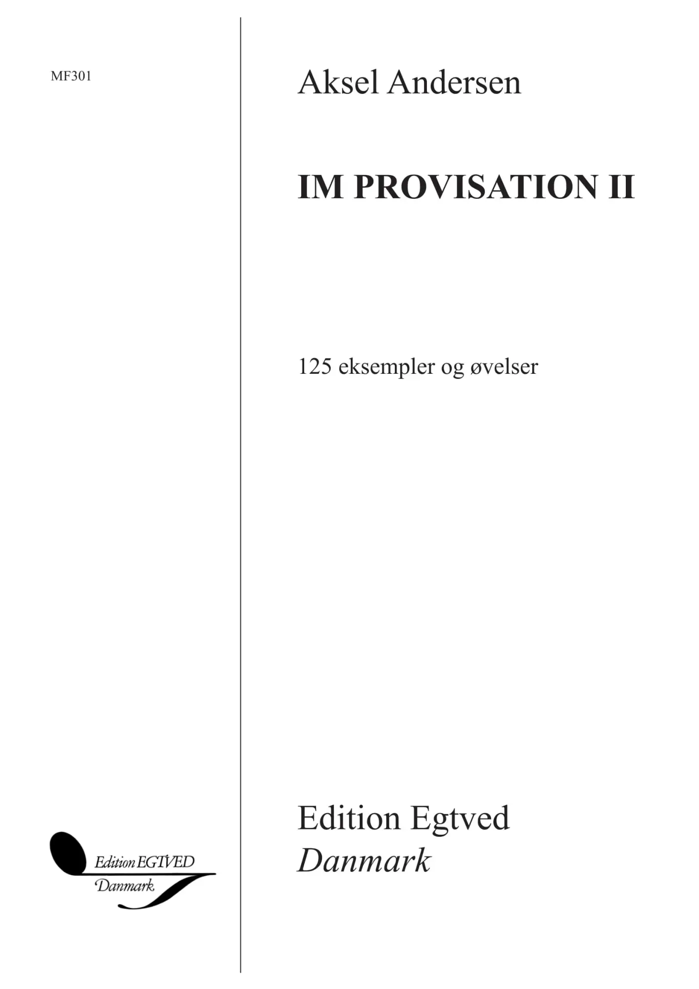 Cover: 9788774841937 | Improvisation II | Organ | Aksel Andersen | Buch | EAN 9788774841937