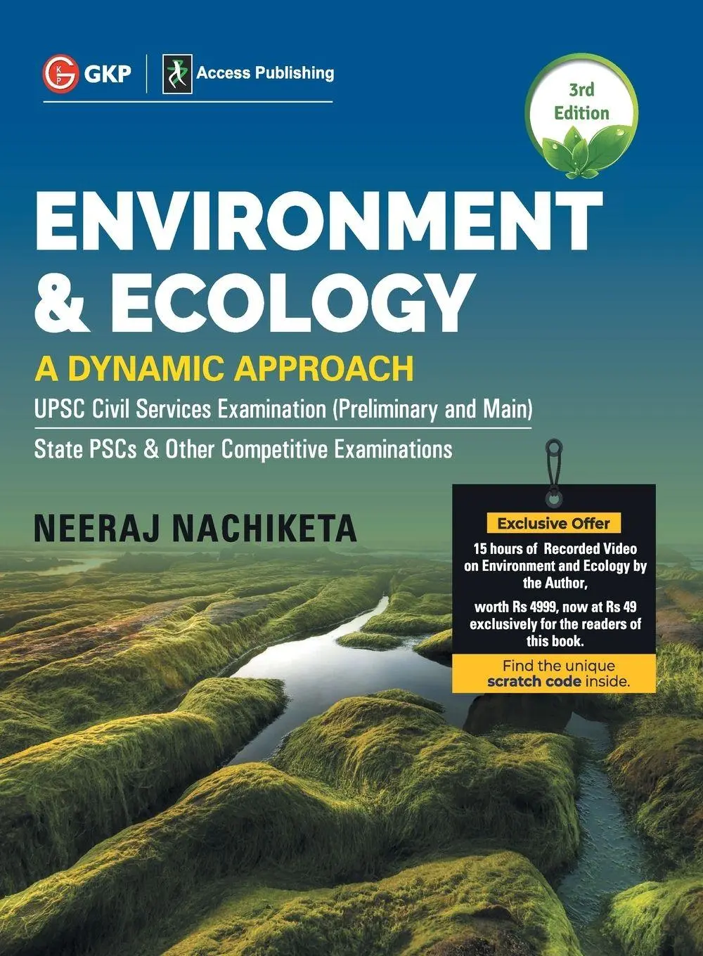 Cover: 9789391061937 | Environment and Ecology | A Dynamic Approach, 3e By GKP. | Nachiketa