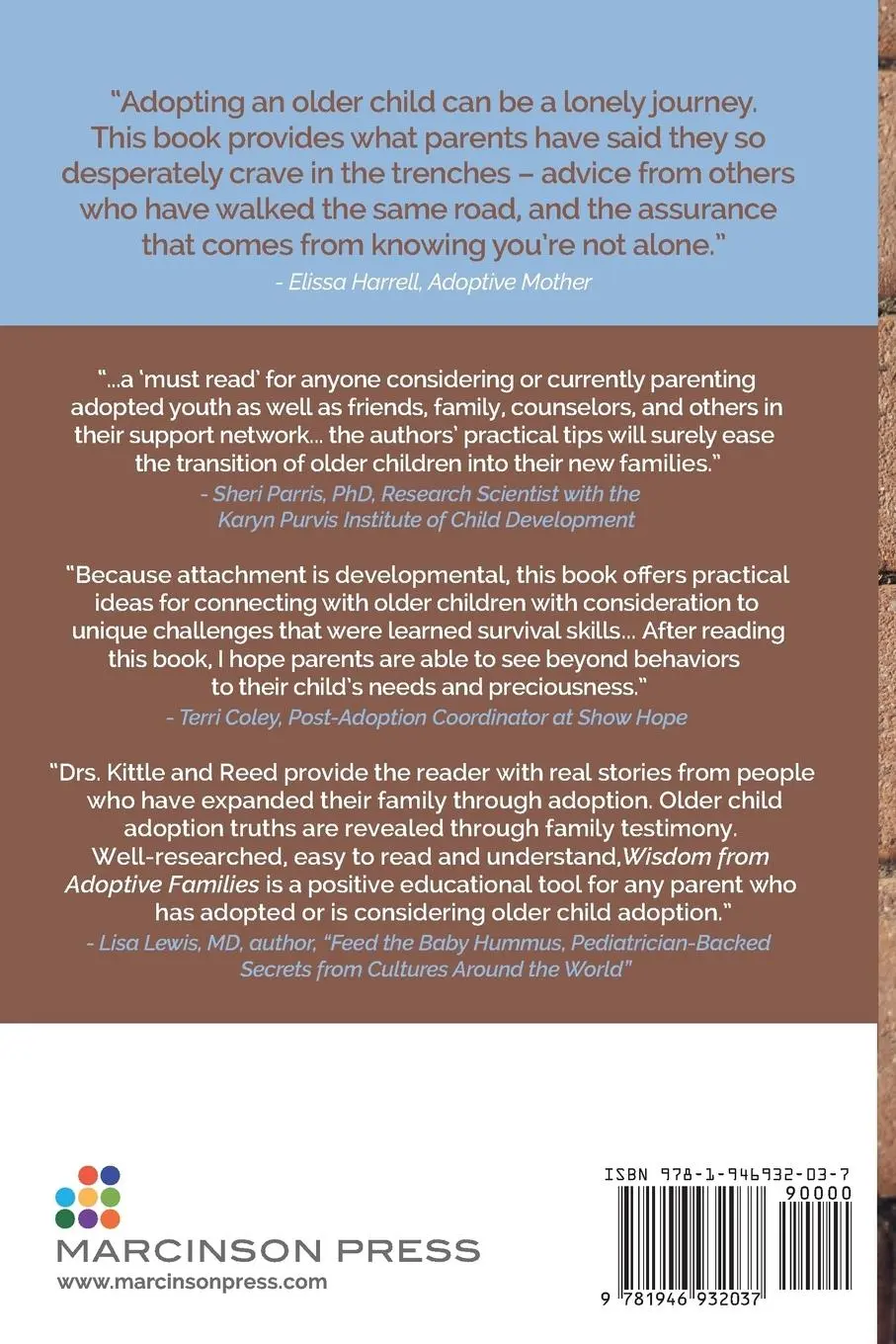 Rückseite: 9781946932037 | Wisdom From Adoptive Families | Kelly Reed | Taschenbuch | Paperback