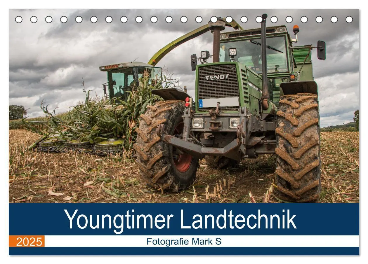 Cover: 9783435102037 | Youngtimer Landtechnik (Tischkalender 2025 DIN A5 quer), CALVENDO...