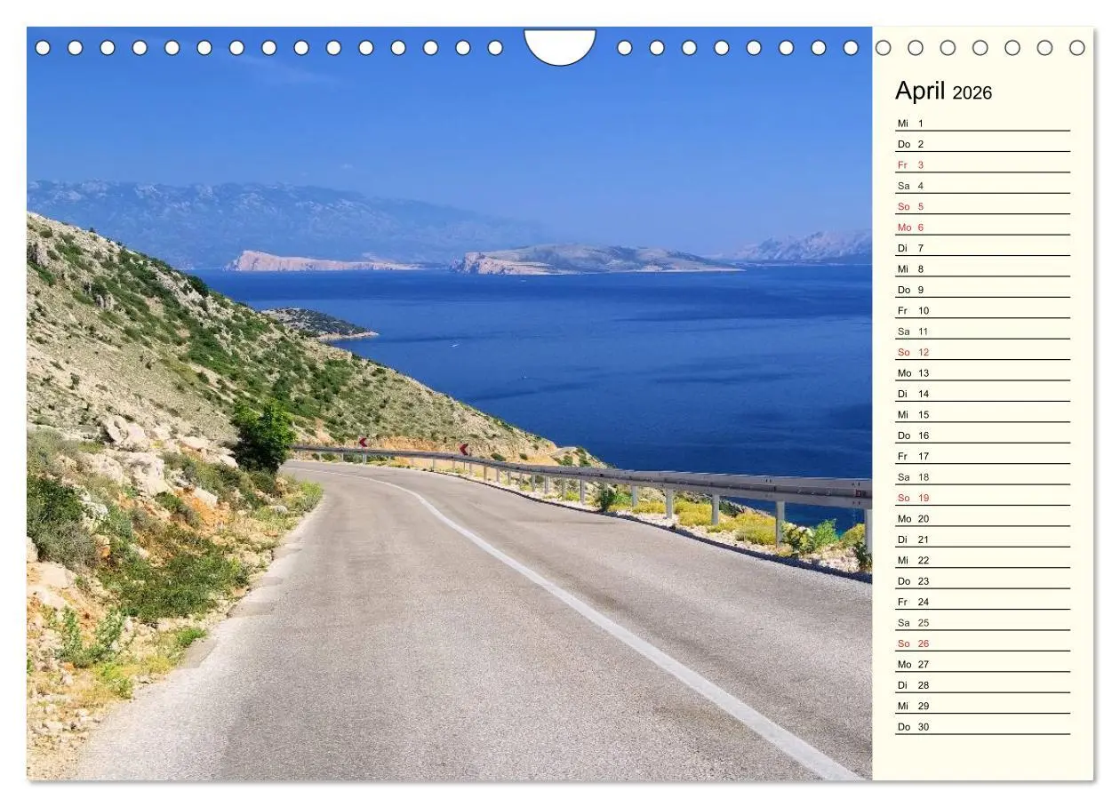 Bild: 9783457982037 | Kroatien (Wandkalender 2026 DIN A4 quer), CALVENDO Monatskalender