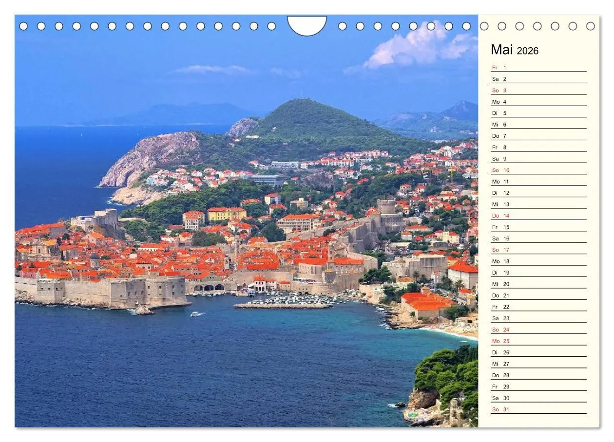 Bild: 9783457982037 | Kroatien (Wandkalender 2026 DIN A4 quer), CALVENDO Monatskalender