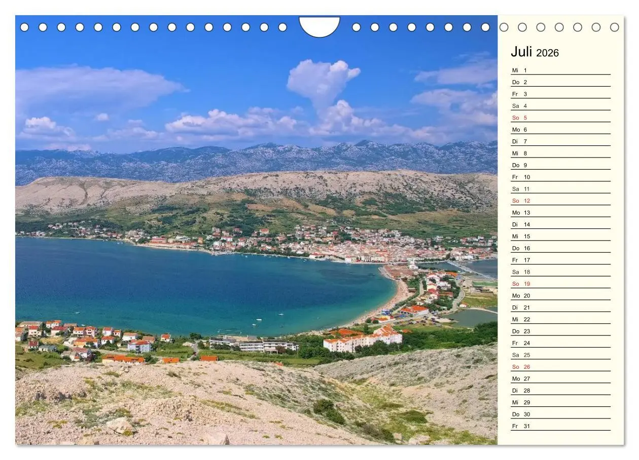 Bild: 9783457982037 | Kroatien (Wandkalender 2026 DIN A4 quer), CALVENDO Monatskalender