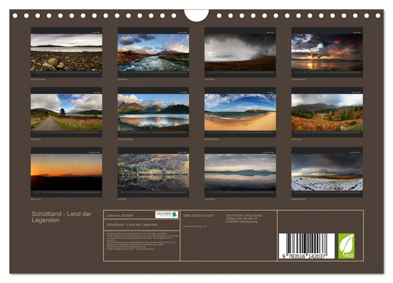 Bild: 9783516142037 | Schottland - Land der Legenden (Wandkalender 2026 DIN A4 quer),...