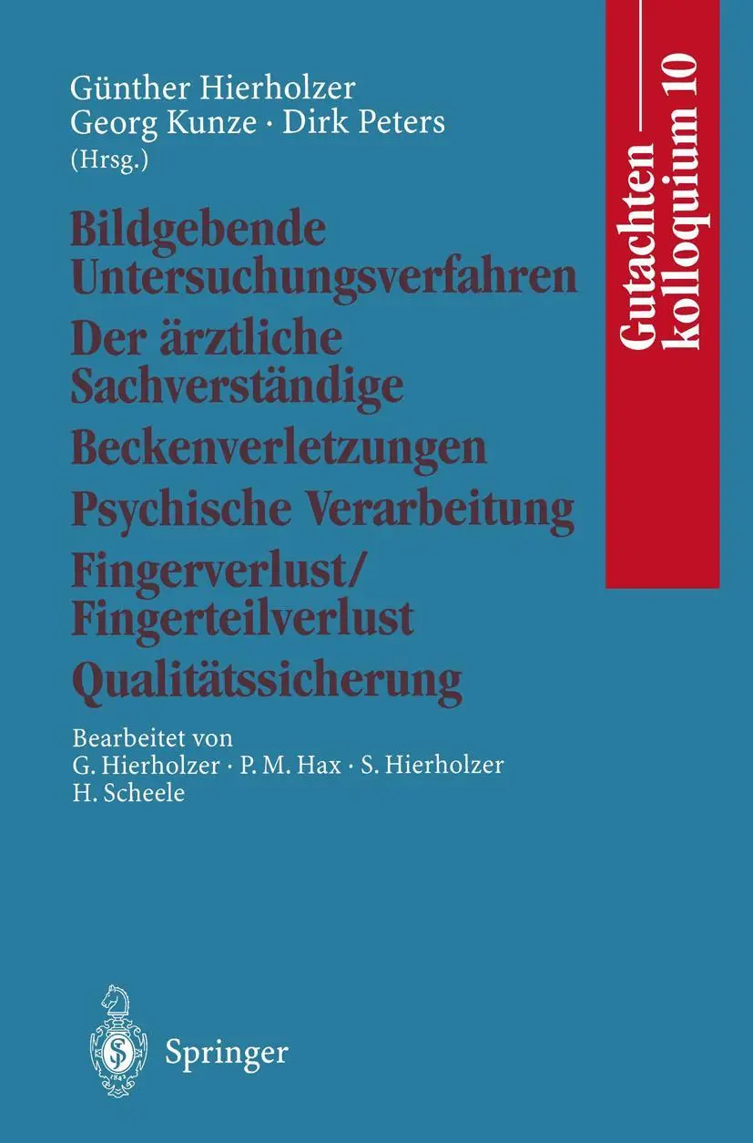 Cover: 9783540592037 | Gutachtenkolloquium 10 | Georg Kunze (u. a.) | Taschenbuch | xvi