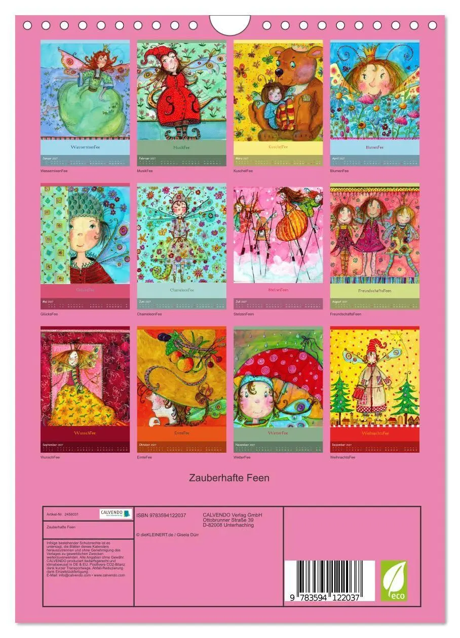 Bild: 9783594122037 | Zauberhafte Feen (Wandkalender 2027 DIN A4 hoch), CALVENDO...