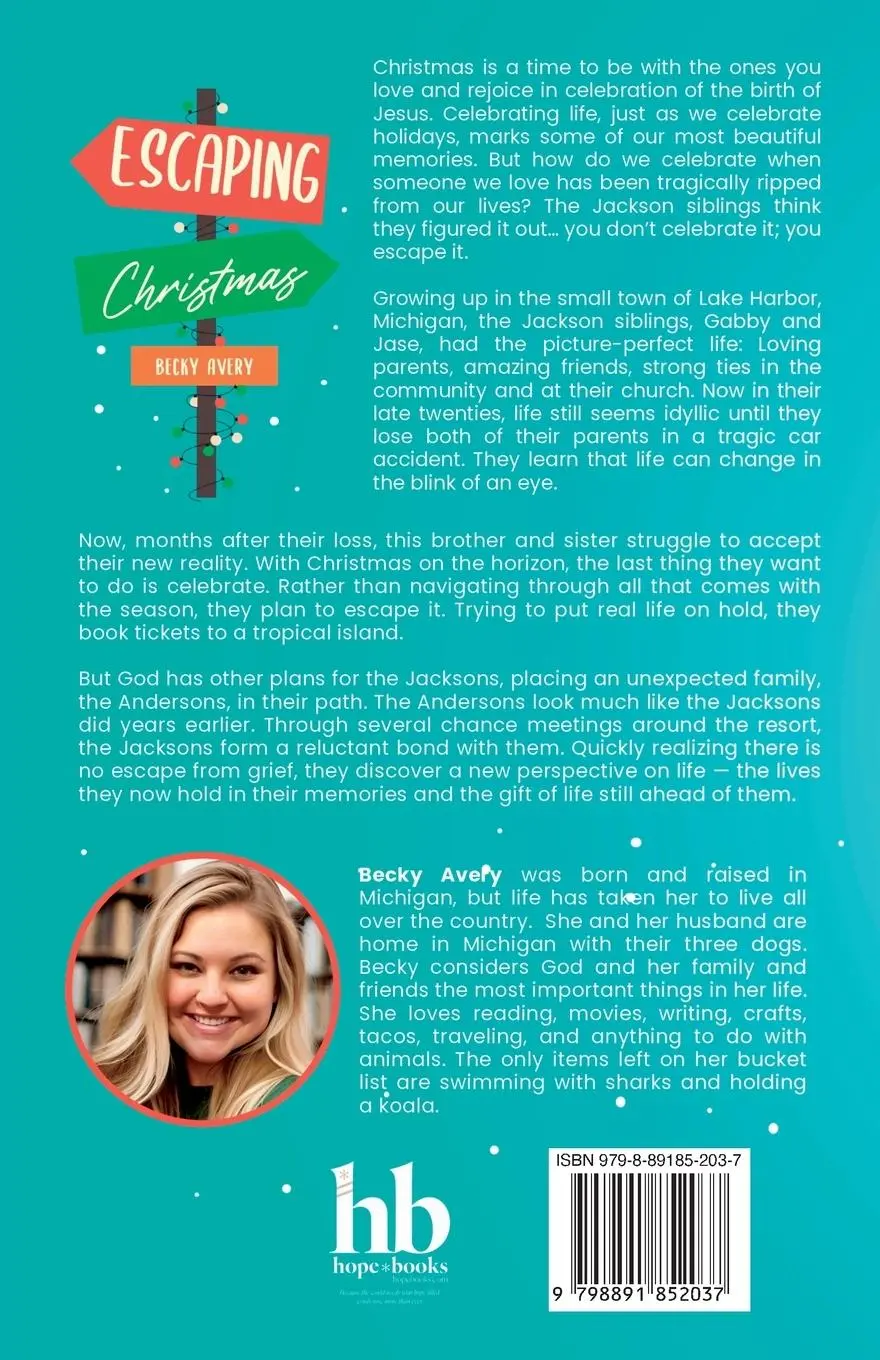 Rückseite: 9798891852037 | Escaping Christmas | Becky Avery | Taschenbuch | Englisch | 2024