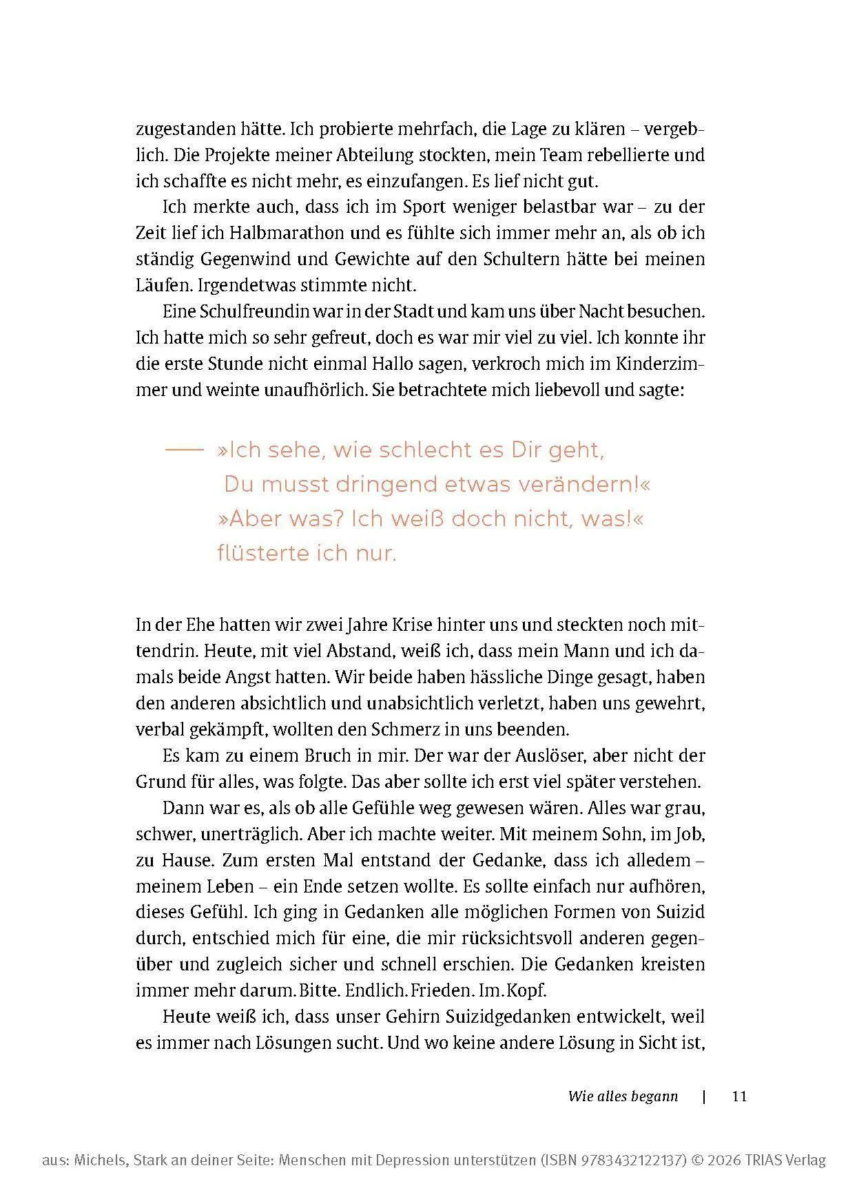 Bild: 9783432122137 | Stark an deiner Seite: Menschen mit Depression unterstützen | Michels
