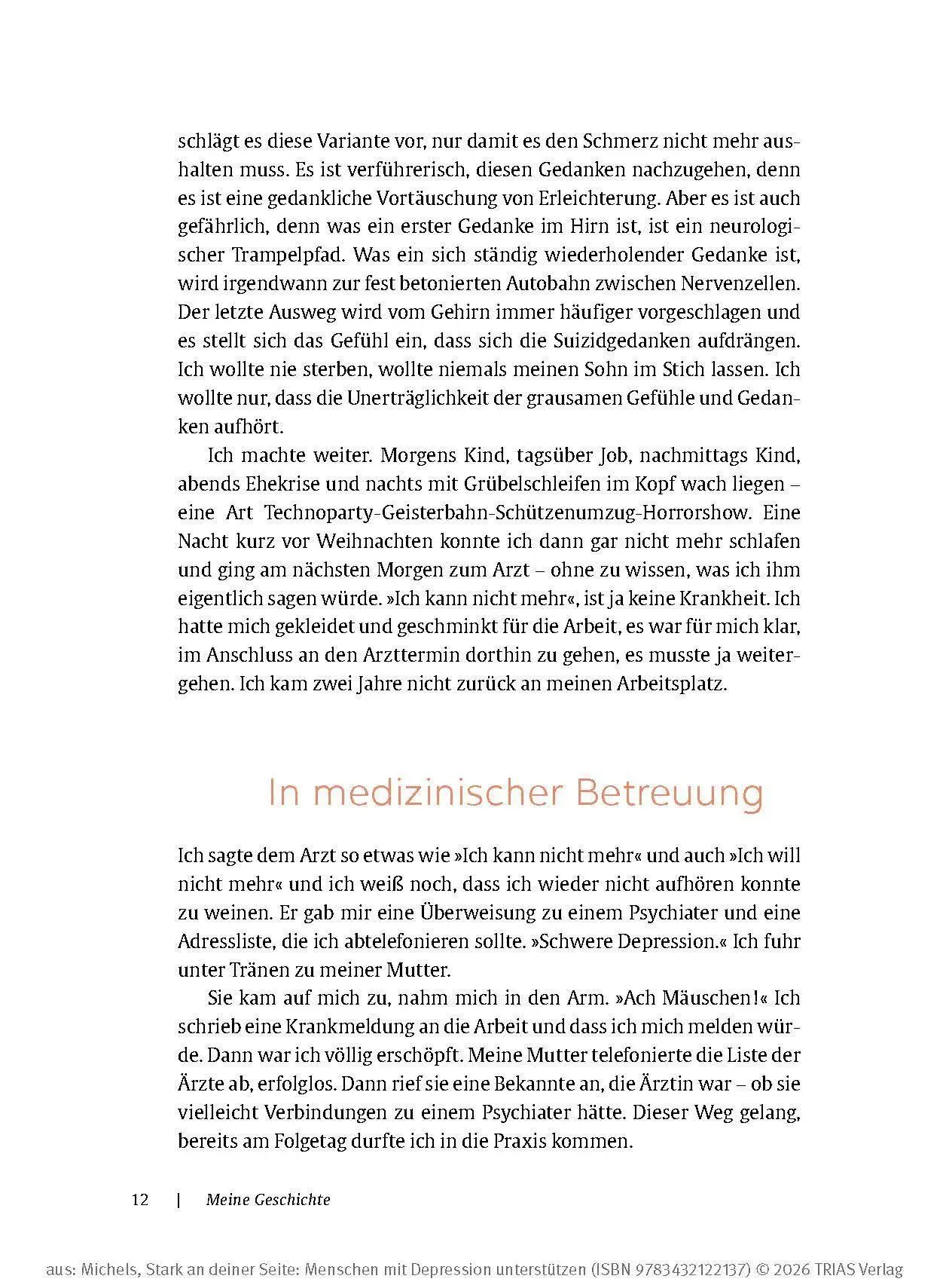 Bild: 9783432122137 | Stark an deiner Seite: Menschen mit Depression unterstützen | Michels