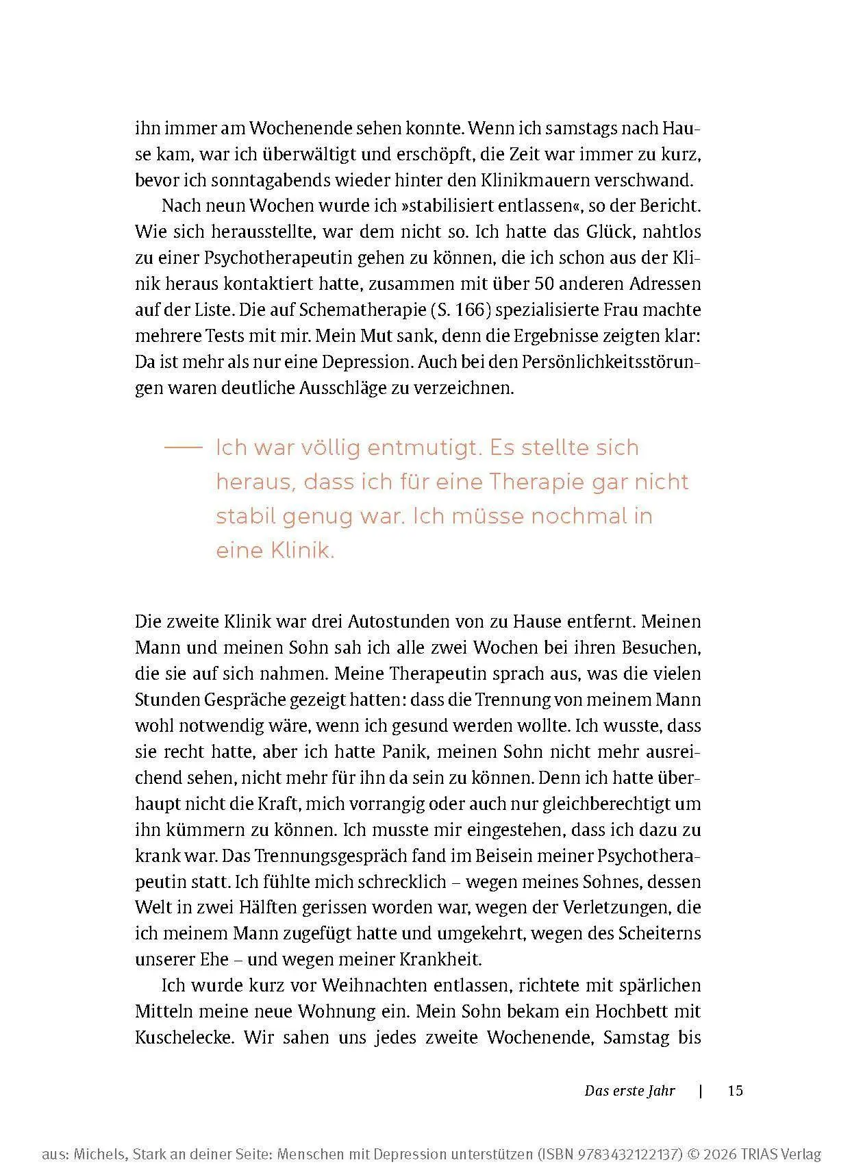 Bild: 9783432122137 | Stark an deiner Seite: Menschen mit Depression unterstützen | Michels