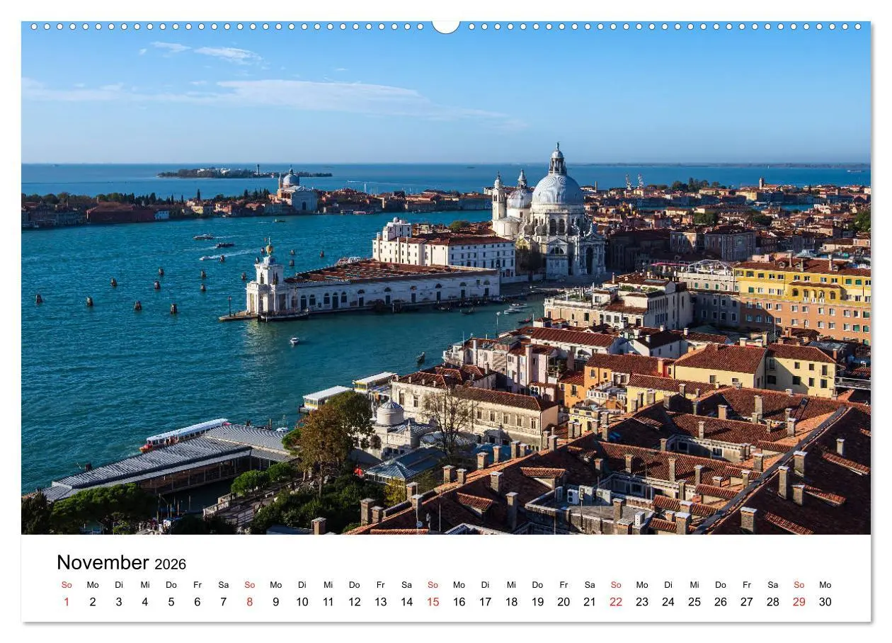 Bild: 9783457662137 | Unterwegs in Venedig (hochwertiger Premium Wandkalender 2026 DIN A2...
