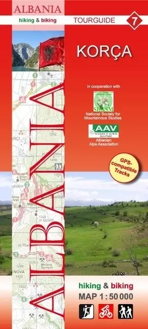 Cover: 9783943752137 | Albania hiking &amp; biking 1:50000 | Karte 7: Korca | GmbH | (Land-)Karte