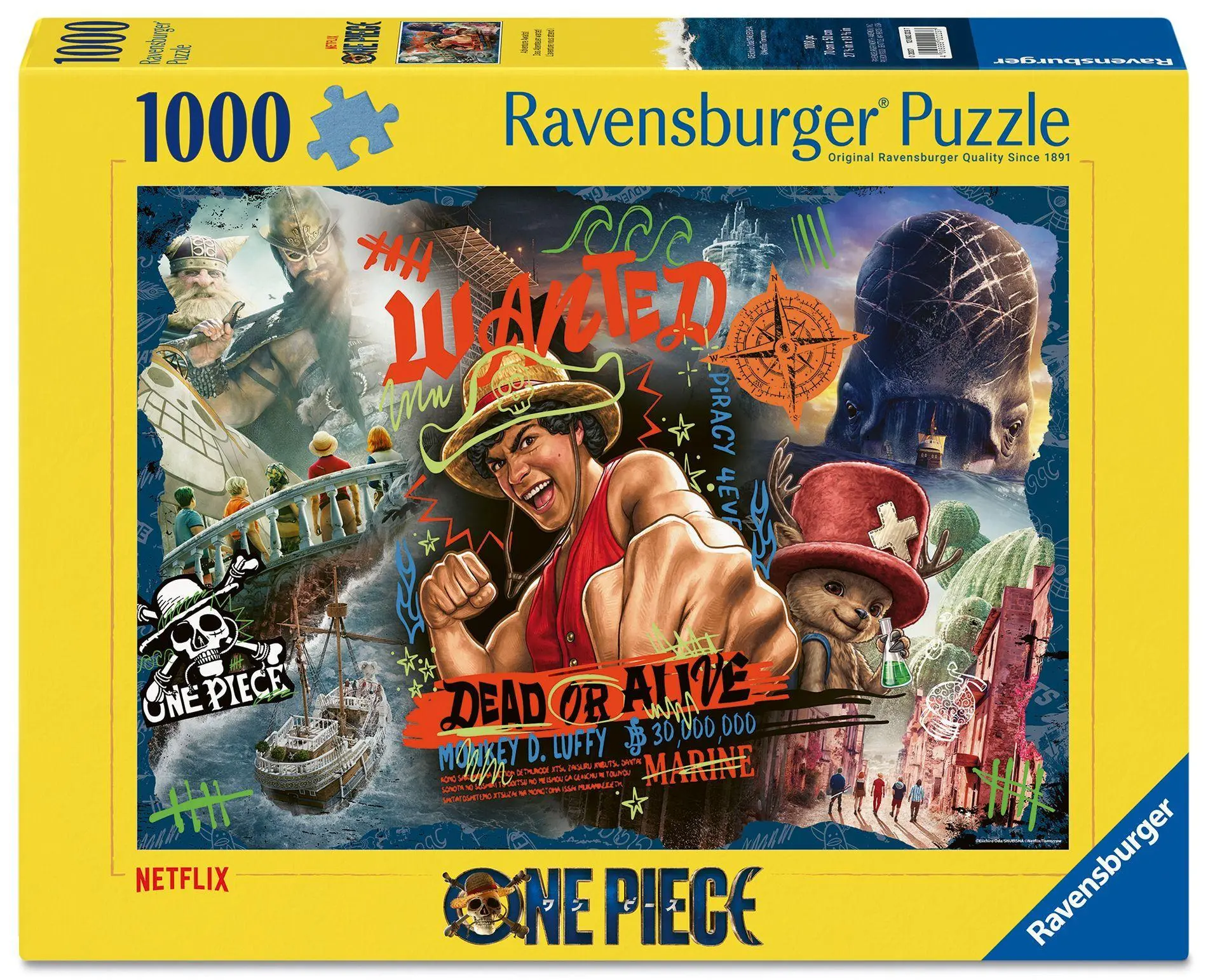 Cover: 4005555022237 | Erwachsenenpuzzle 1000 Teile - One Piece | Spiel | 12002223 | Deutsch