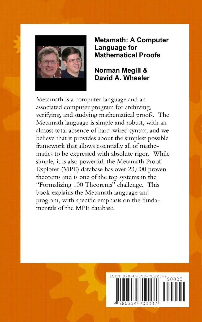 Rückseite: 9780359702237 | Metamath | A Computer Language for Mathematical Proofs | Buch | 2019