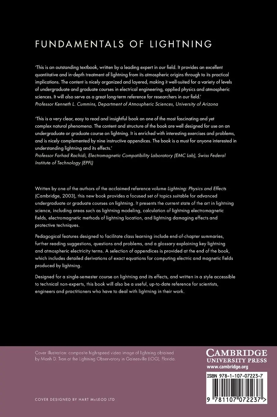 Rückseite: 9781107072237 | Fundamentals of Lightning | Vladimir A. Rakov | Buch | Englisch | 2016