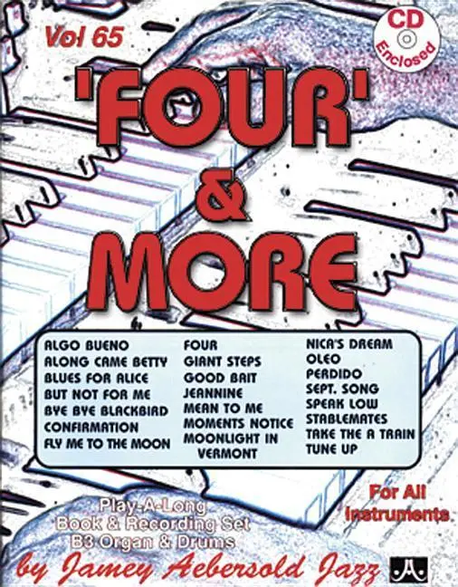 Cover: 9781562242237 | Four And More Organ &amp; Drums | Jazz Play-Along Vol.65 | Jamey Aebersold