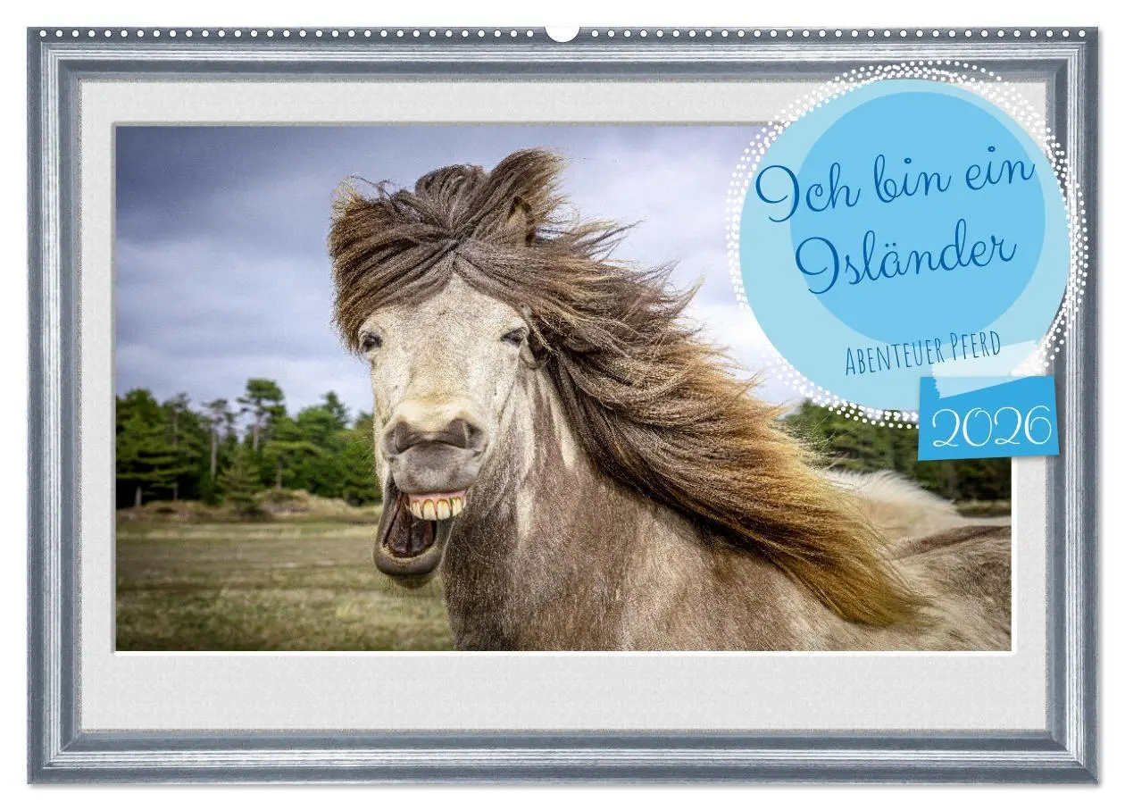 Cover: 9783457582237 | Ich bin ein Isländer (Wandkalender 2026 DIN A2 quer), CALVENDO...