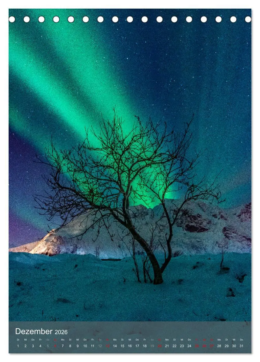 Bild: 9783516362237 | Aurora - Polarlicht des Nordens (Tischkalender 2026 DIN A5 hoch),...
