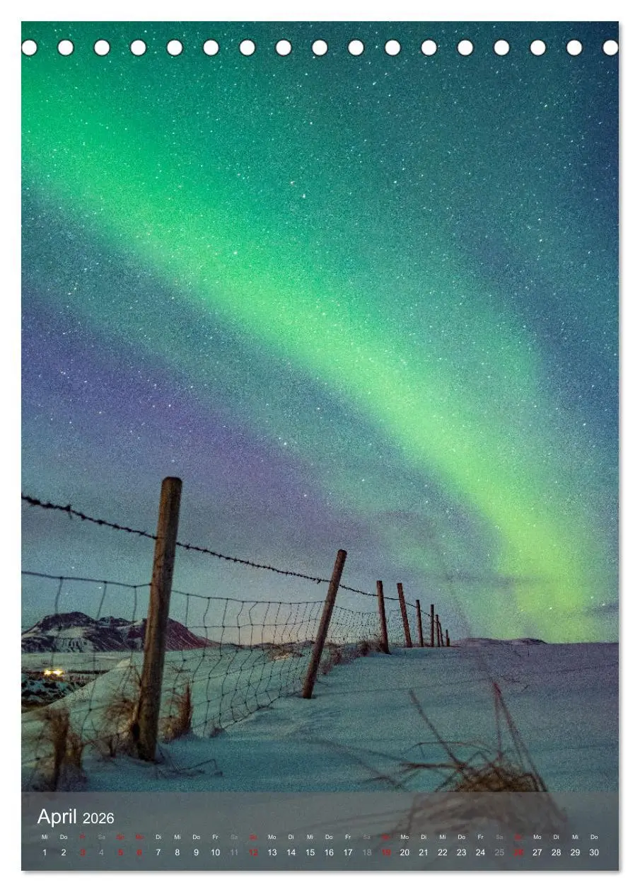 Bild: 9783516362237 | Aurora - Polarlicht des Nordens (Tischkalender 2026 DIN A5 hoch),...