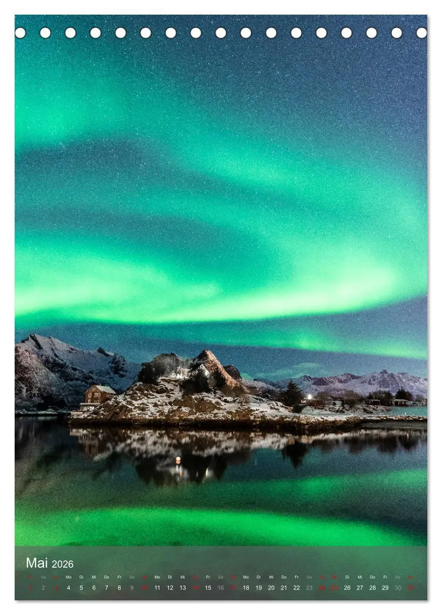 Bild: 9783516362237 | Aurora - Polarlicht des Nordens (Tischkalender 2026 DIN A5 hoch),...