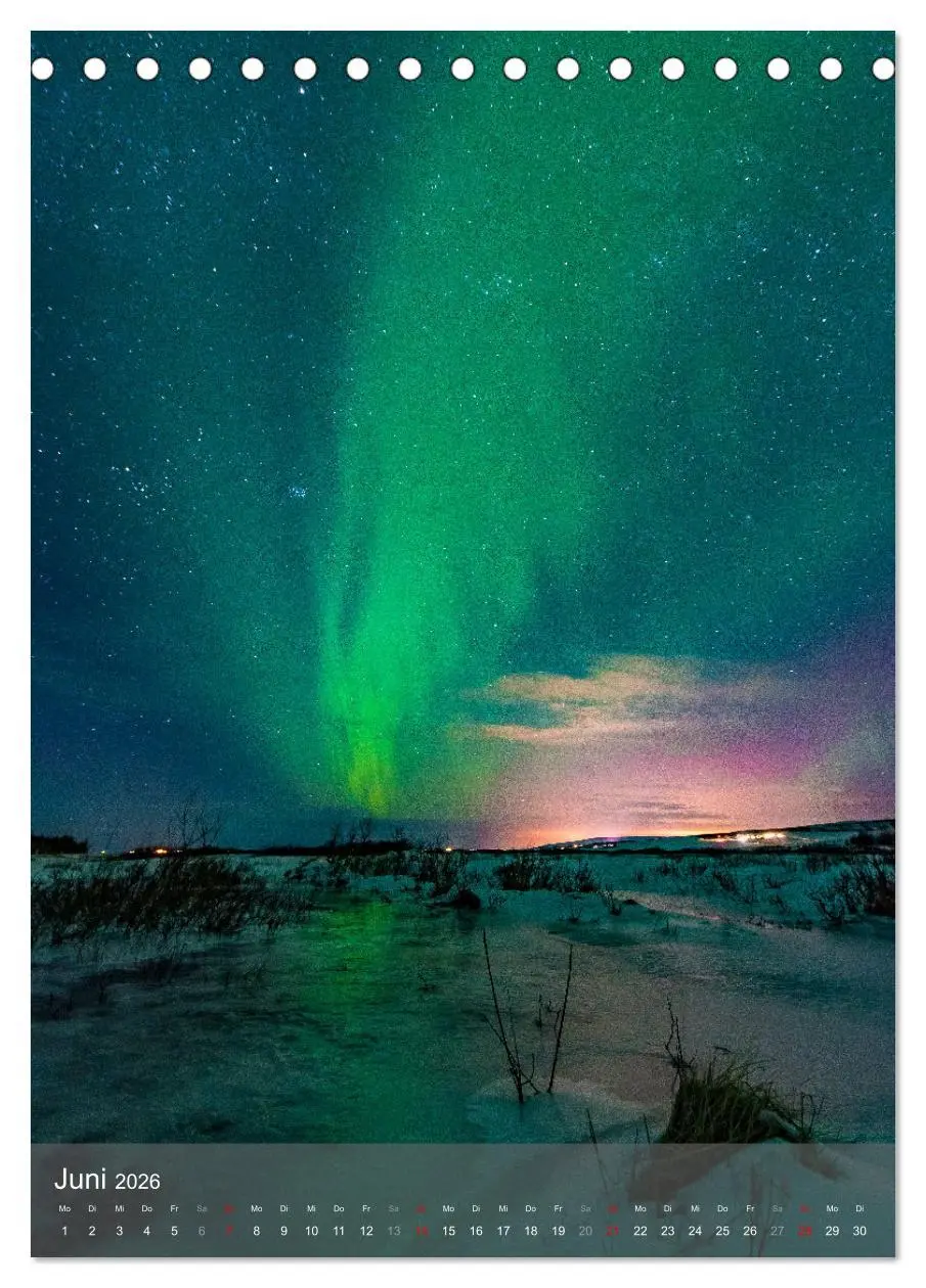 Bild: 9783516362237 | Aurora - Polarlicht des Nordens (Tischkalender 2026 DIN A5 hoch),...