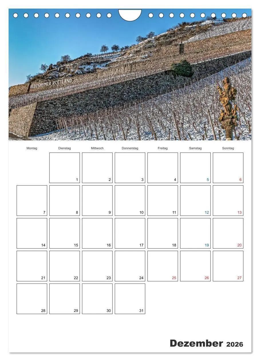 Bild: 9783516432237 | Rheingau Terminplaner (Wandkalender 2026 DIN A4 hoch), CALVENDO...