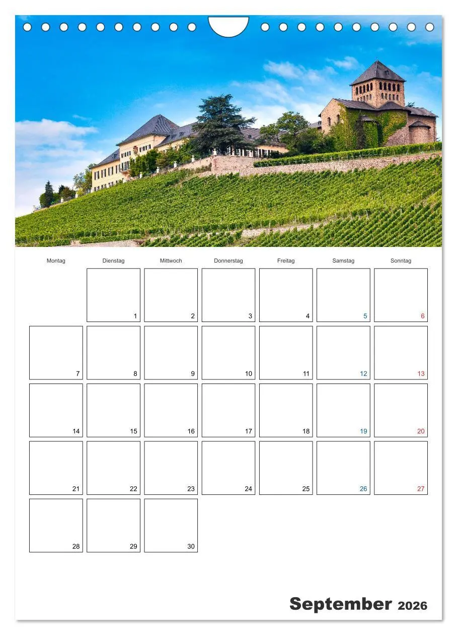 Bild: 9783516432237 | Rheingau Terminplaner (Wandkalender 2026 DIN A4 hoch), CALVENDO...