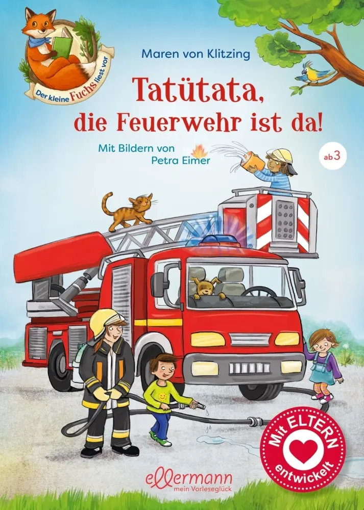 Cover: 9783770702237 | Der kleine Fuchs liest vor. Tatütata, die Feuerwehr ist da! | Klitzing