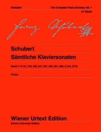 Cover: 9790500572237 | Complete Sonatas Vol. 1 | Franz Schubert | Wiener Urtext Edition