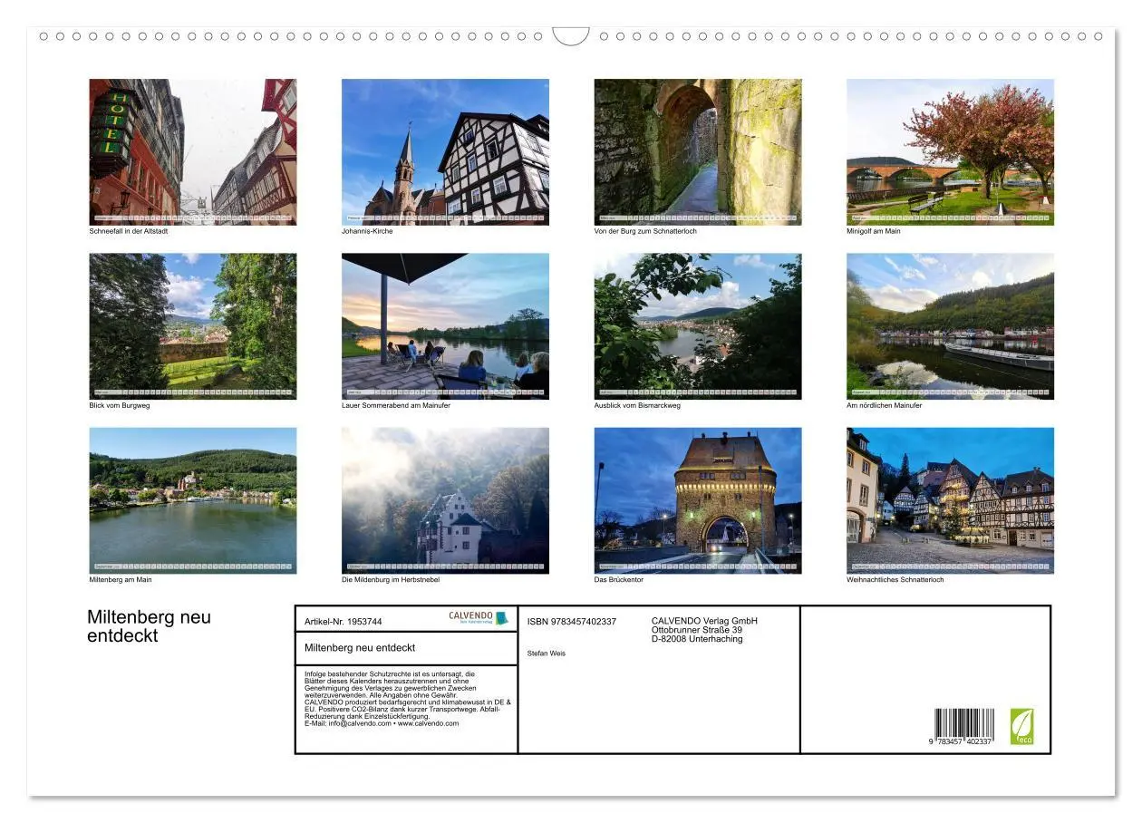 Bild: 9783457402337 | Miltenberg neu entdeckt (Wandkalender 2026 DIN A2 quer), CALVENDO...