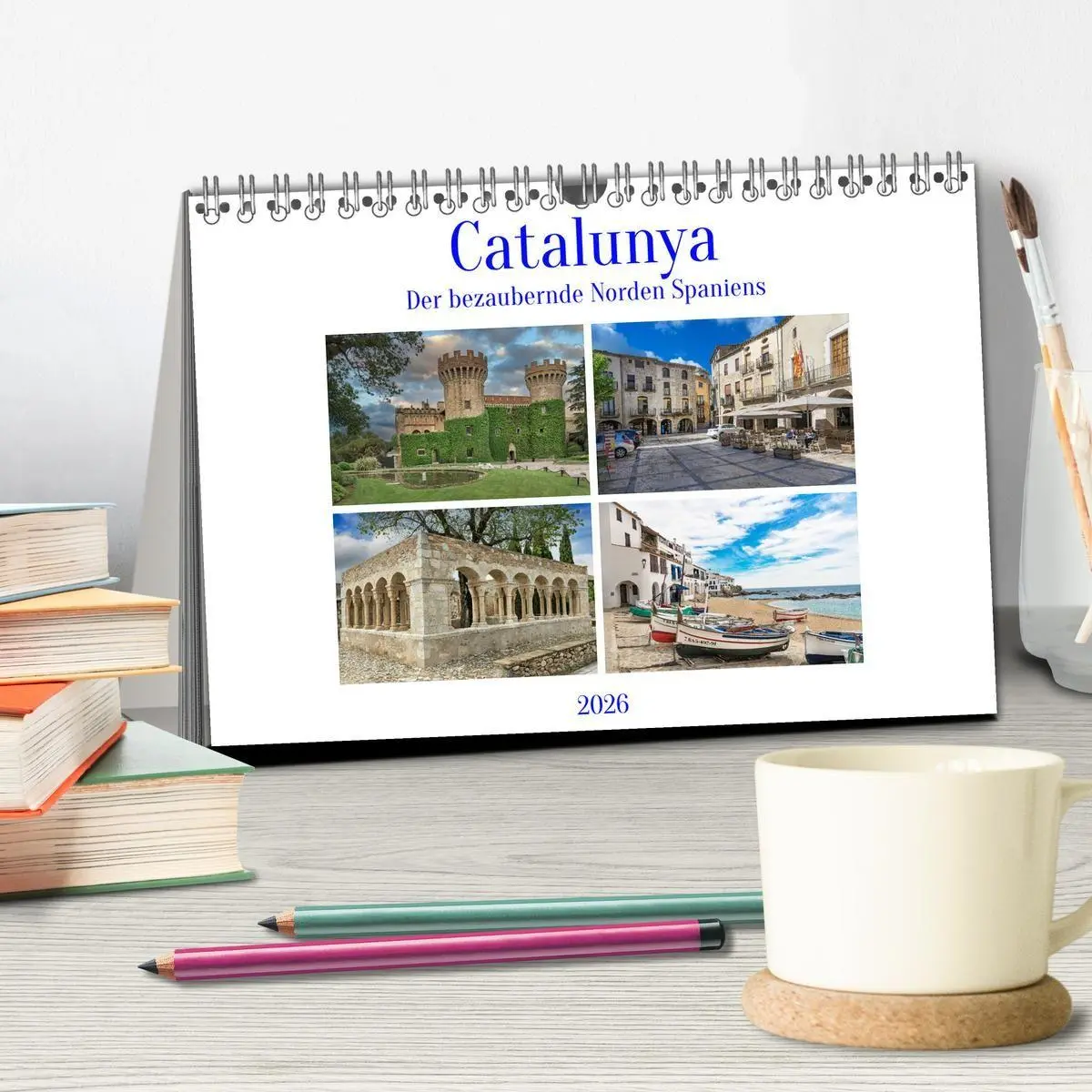 Bild: 9783516732337 | Catalunya, der bezaubernde Norden Spaniens (Tischkalender 2026 DIN...