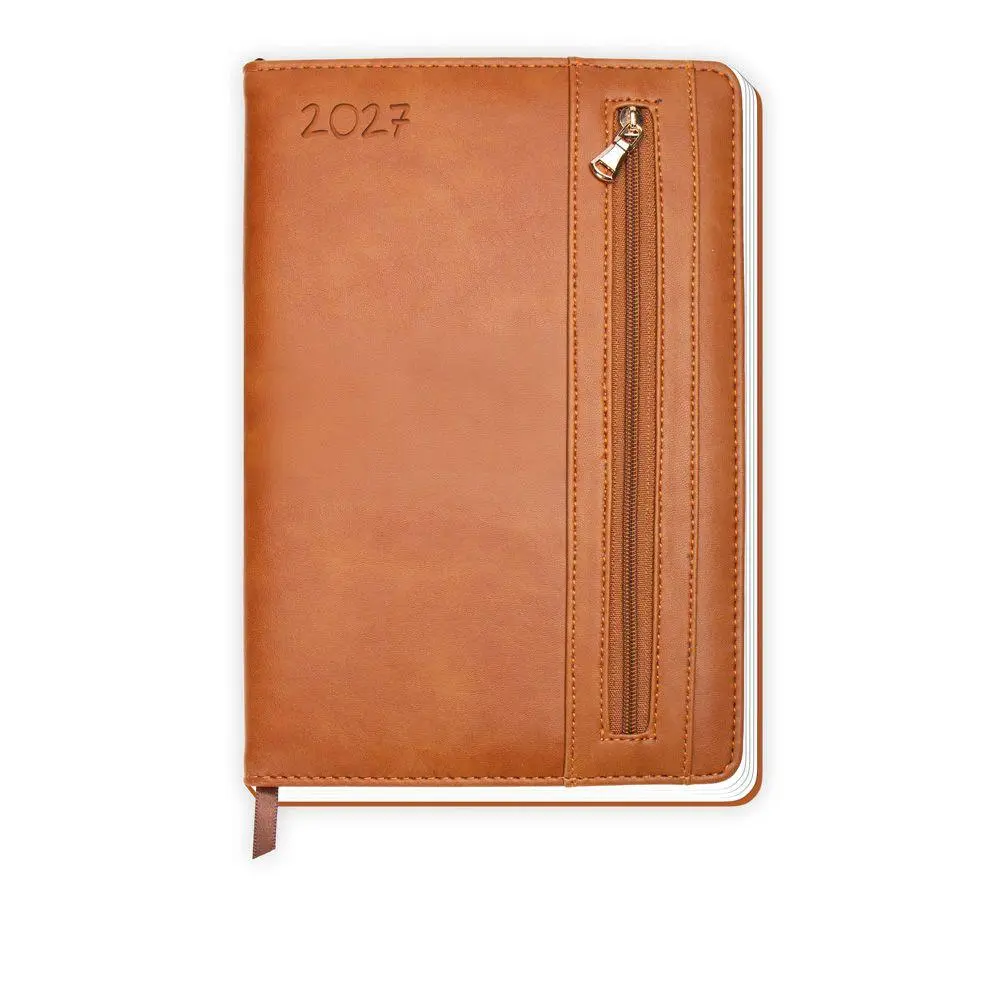 Cover: 4251901512437 | TRÖTSCH - Wochenplaner A5 mit Tasche Braun 2027 | Taschenkalender | KG