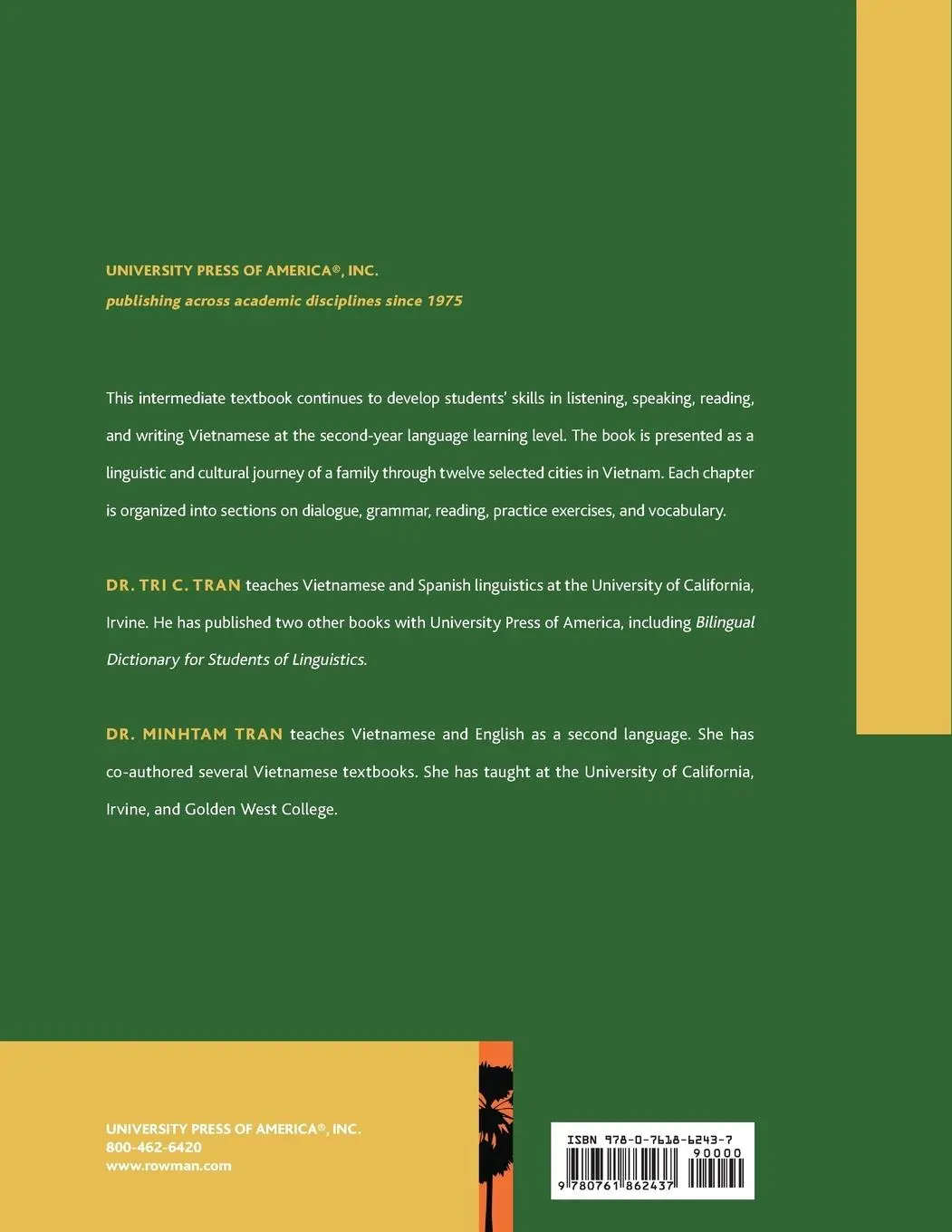 Rückseite: 9780761862437 | Hành Trình Van Hoá | Tri C. Tran (u. a.) | Taschenbuch | Englisch
