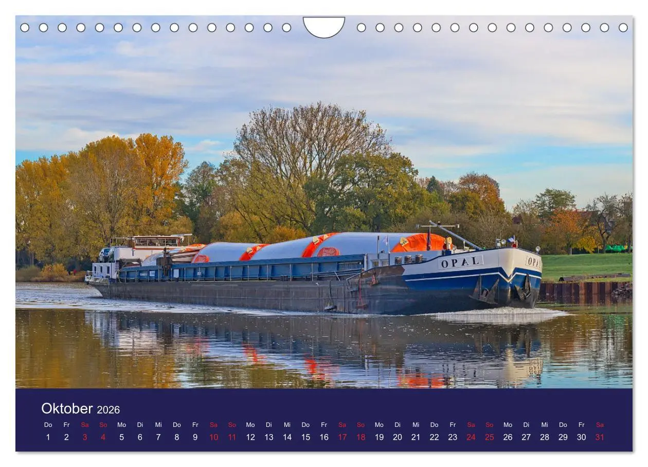 Bild: 9783457322437 | Binnenschiffe im Norden (Wandkalender 2026 DIN A4 quer), CALVENDO...