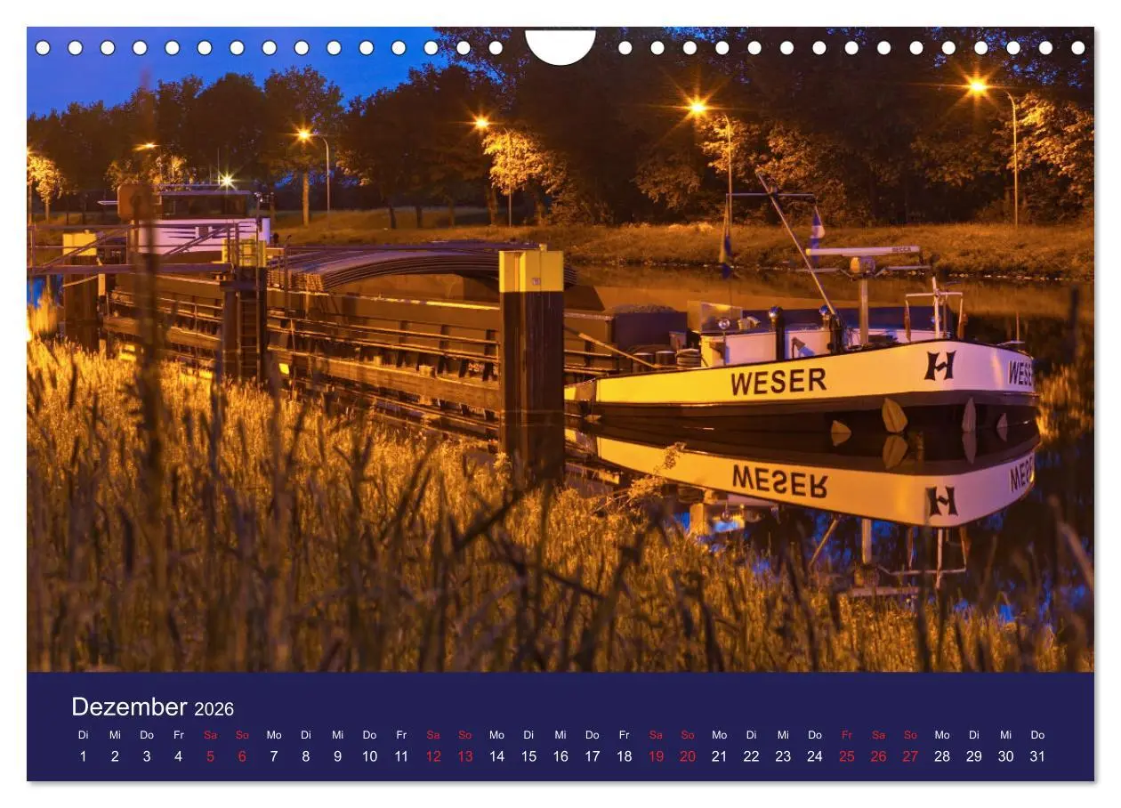Bild: 9783457322437 | Binnenschiffe im Norden (Wandkalender 2026 DIN A4 quer), CALVENDO...