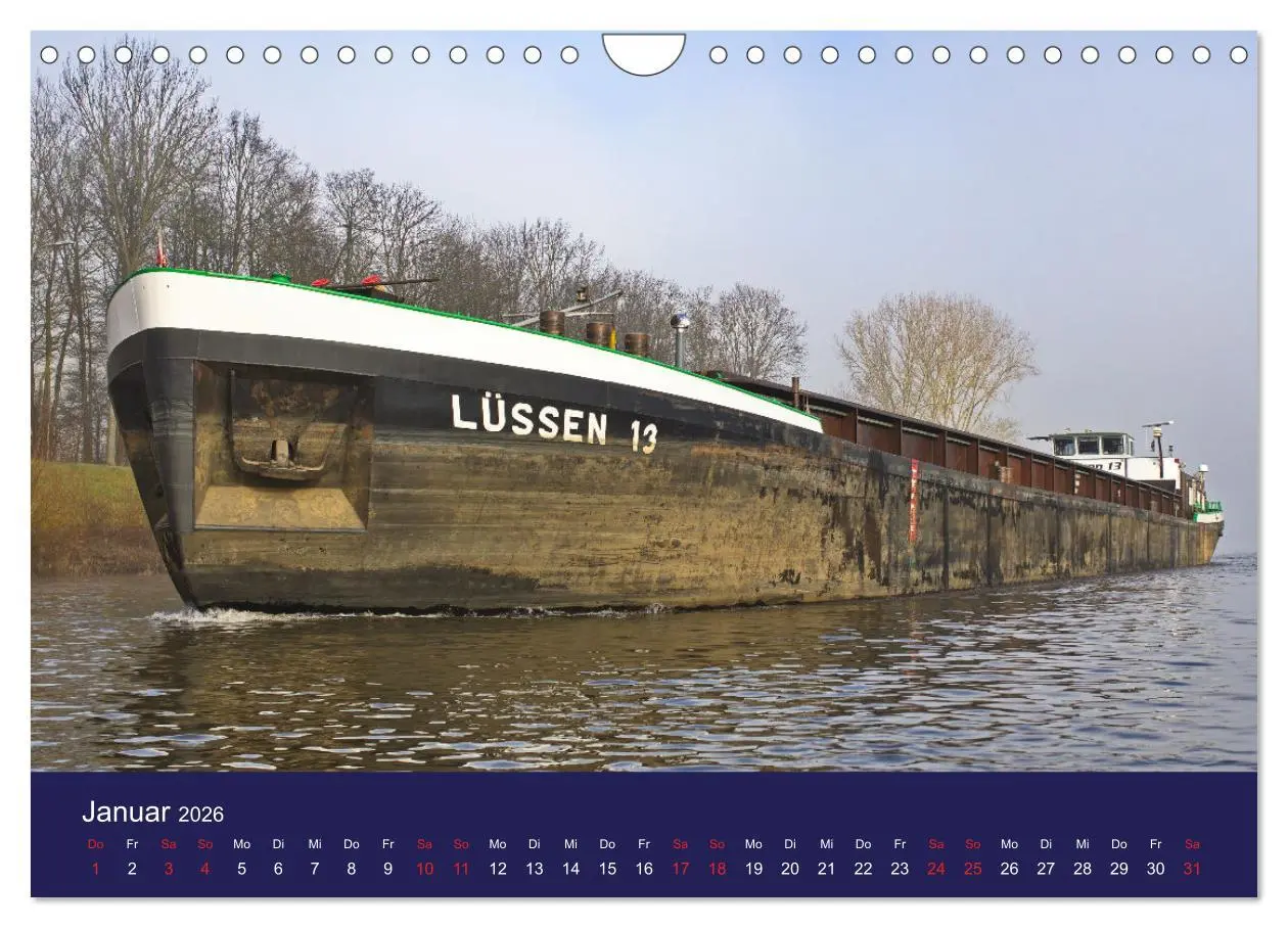 Bild: 9783457322437 | Binnenschiffe im Norden (Wandkalender 2026 DIN A4 quer), CALVENDO...