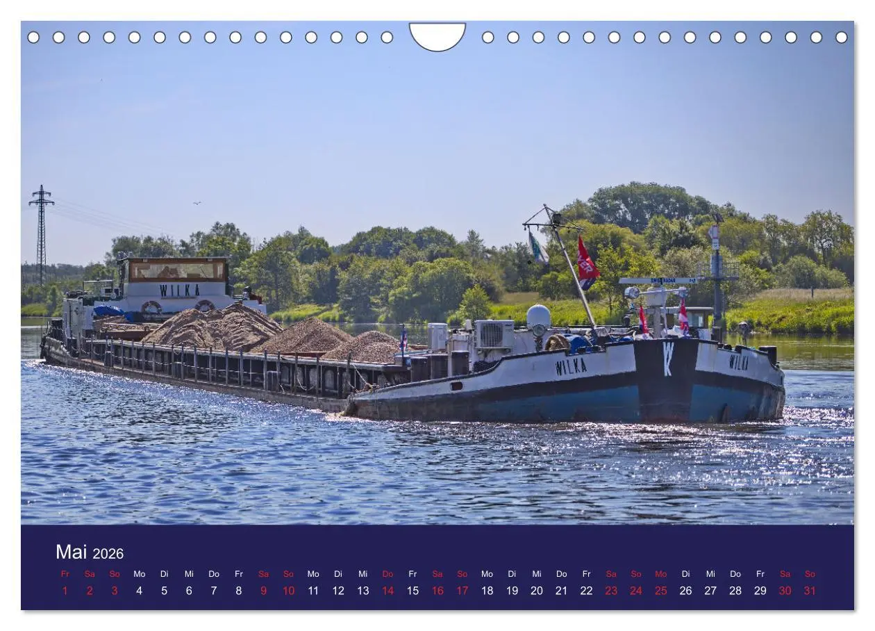 Bild: 9783457322437 | Binnenschiffe im Norden (Wandkalender 2026 DIN A4 quer), CALVENDO...
