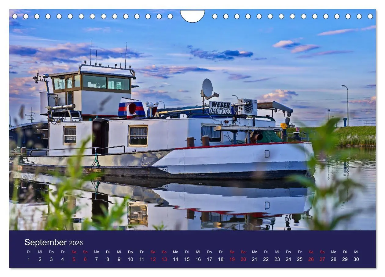 Bild: 9783457322437 | Binnenschiffe im Norden (Wandkalender 2026 DIN A4 quer), CALVENDO...